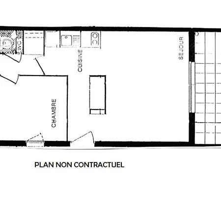 شقة Ce020-m040 Appt 3 Pieces 4 Couchages *